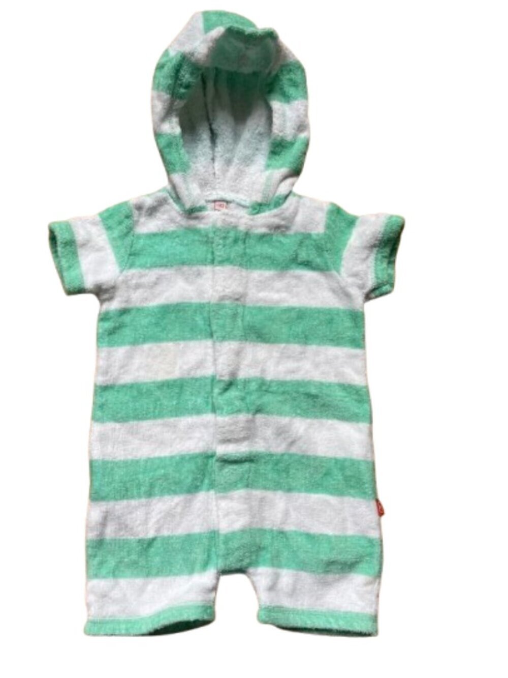 Magnificent Baby Terrycloth Hooded Baby Romper -6 mos